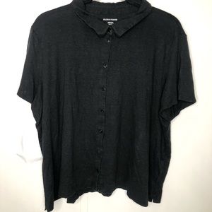 Eileen Fisher 100% Organic Linen button up XL